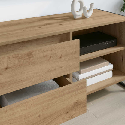 vidaXL TV-Schränk Kunsthandwerk Eiche 100 x 36 x 49,5 cm Holzwerkstoff