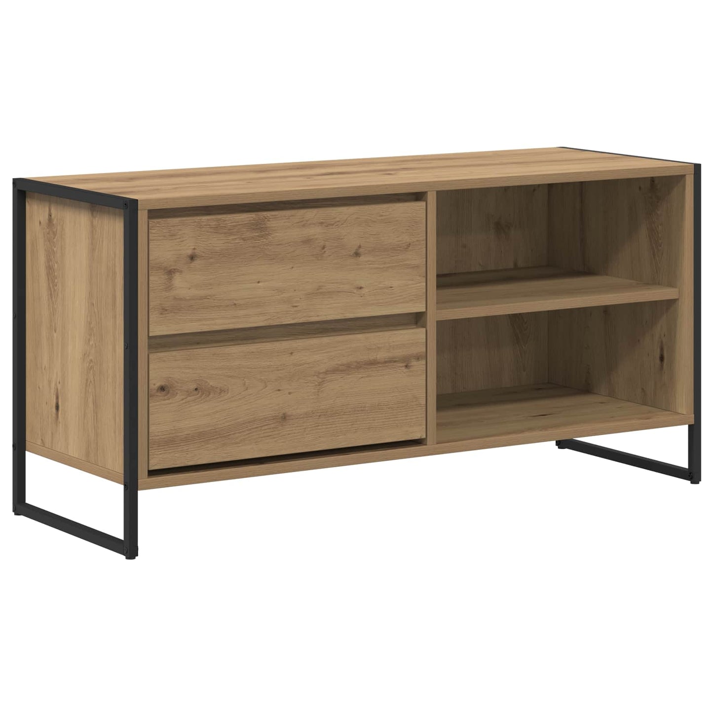 vidaXL TV-Schränk Kunsthandwerk Eiche 100 x 36 x 49,5 cm Holzwerkstoff