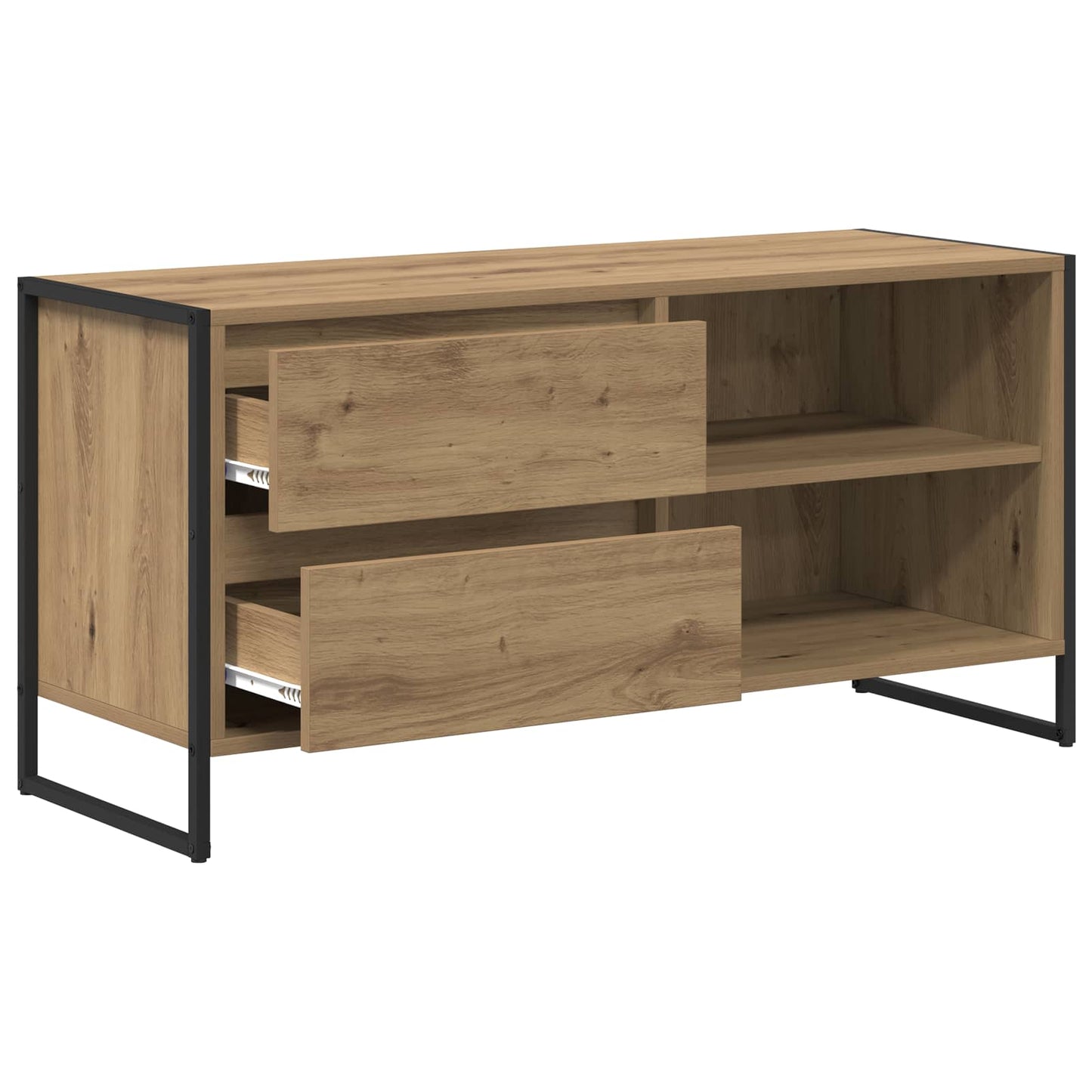 vidaXL TV-Schränk Kunsthandwerk Eiche 100 x 36 x 49,5 cm Holzwerkstoff