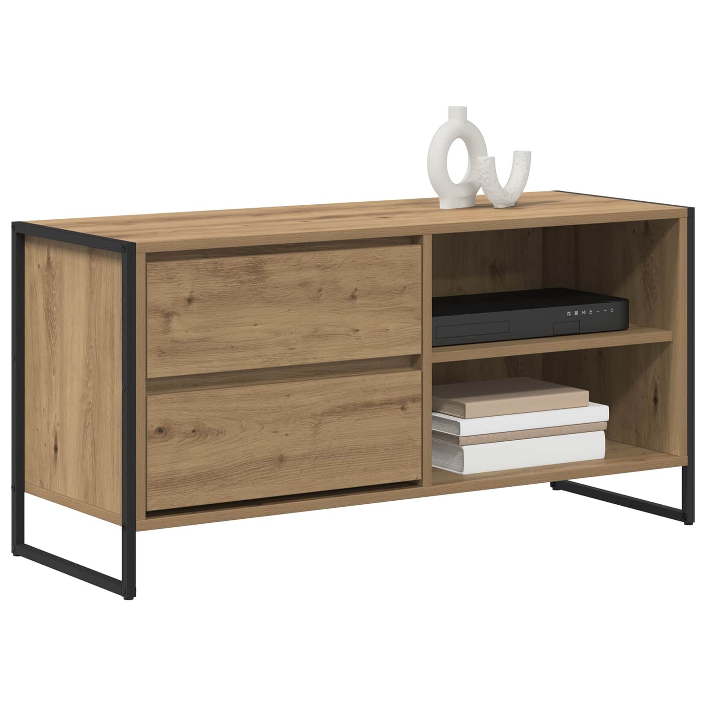 vidaXL TV-Schränk Kunsthandwerk Eiche 100 x 36 x 49,5 cm Holzwerkstoff