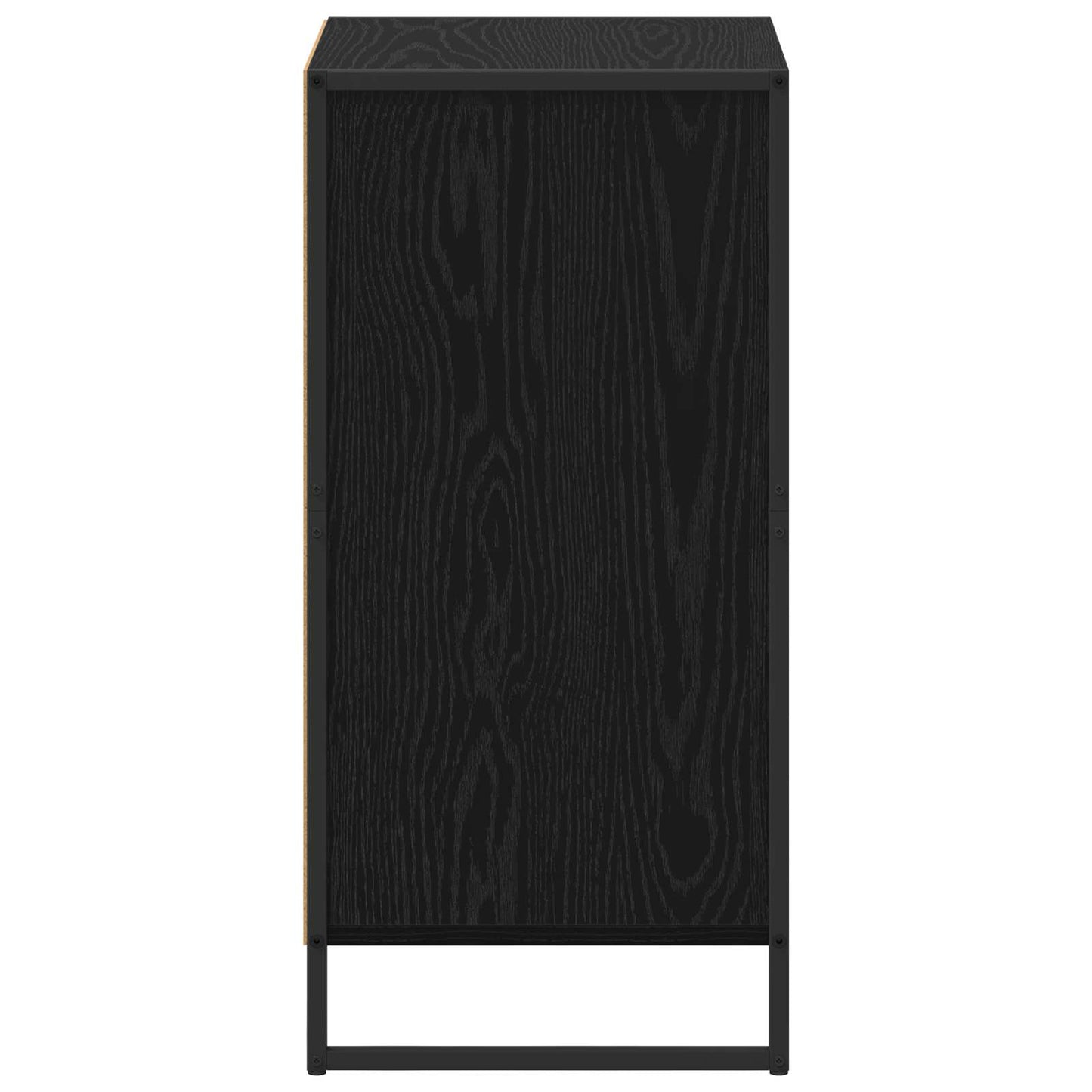 vidaXL Sideboard Schwarz Eichen-Optik 81 x 36 x 150.5 cm Holzwerkstoff