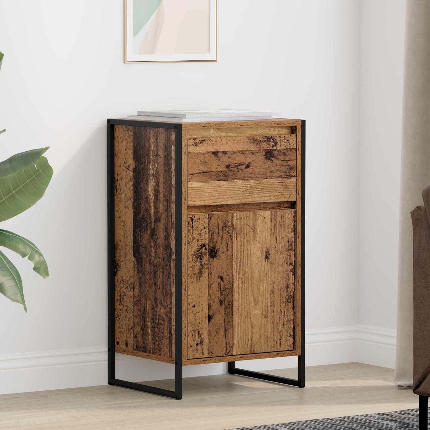 vidaXL Sideboard Altholz 81 x 36 x 150.5 cm Holzwerkstoff