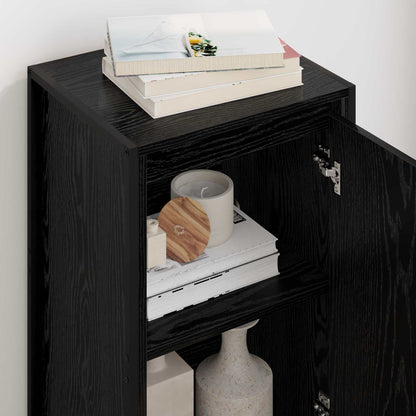 vidaXL Sideboard Schwarz Eichen-Optik 43 x 36 x 75,5 cm Holzwerkstoff