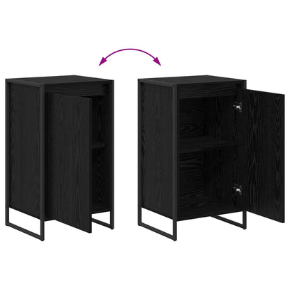 vidaXL Sideboard Schwarz Eichen-Optik 43 x 36 x 75,5 cm Holzwerkstoff
