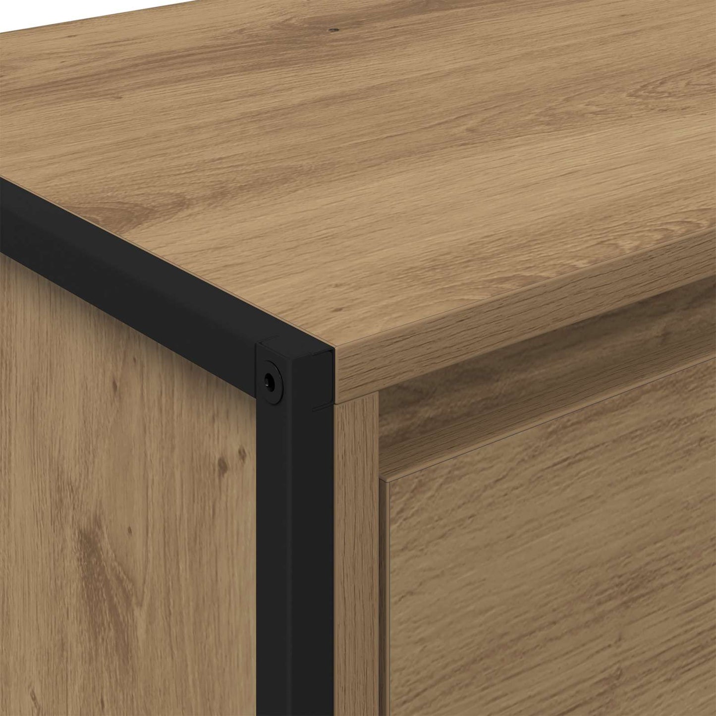 vidaXL Sideboard Kunsthandwerk Eiche 43 x 36 x 75,5 cm Holzwerkstoff