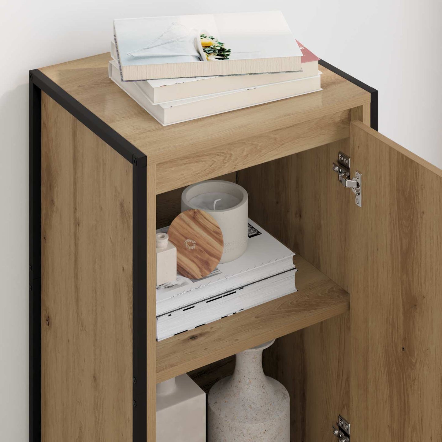 vidaXL Sideboard Kunsthandwerk Eiche 43 x 36 x 75,5 cm Holzwerkstoff