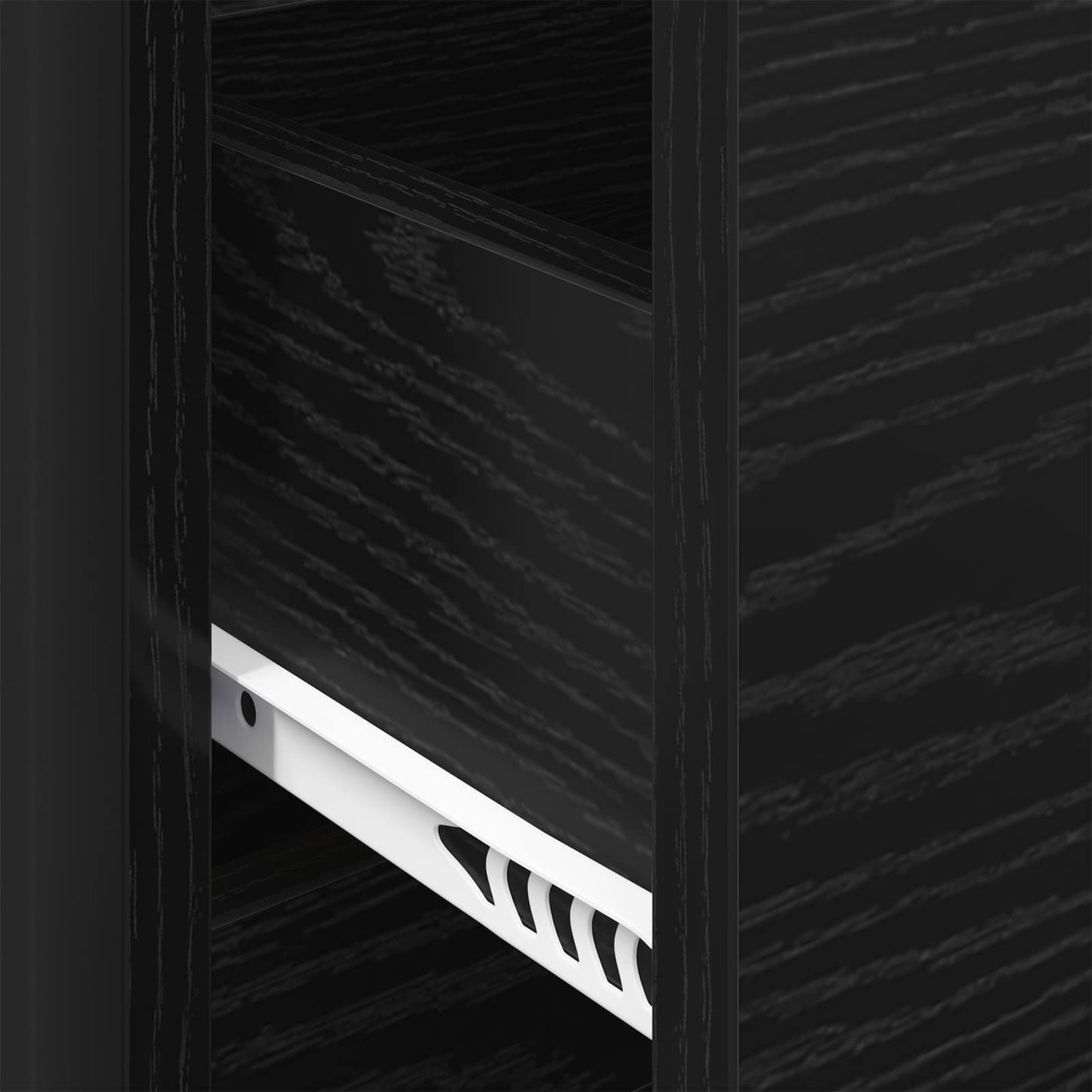 vidaXL Sideboard Schwarz Eichen-Optik 79 x 36 x 75.5 cm Holzwerkstoff