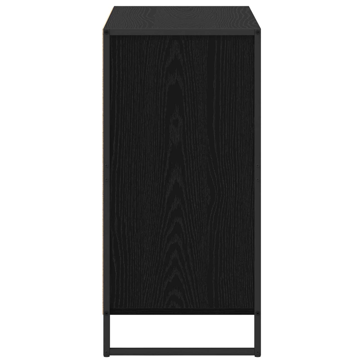 vidaXL Sideboard Schwarz Eichen-Optik 79 x 36 x 75.5 cm Holzwerkstoff