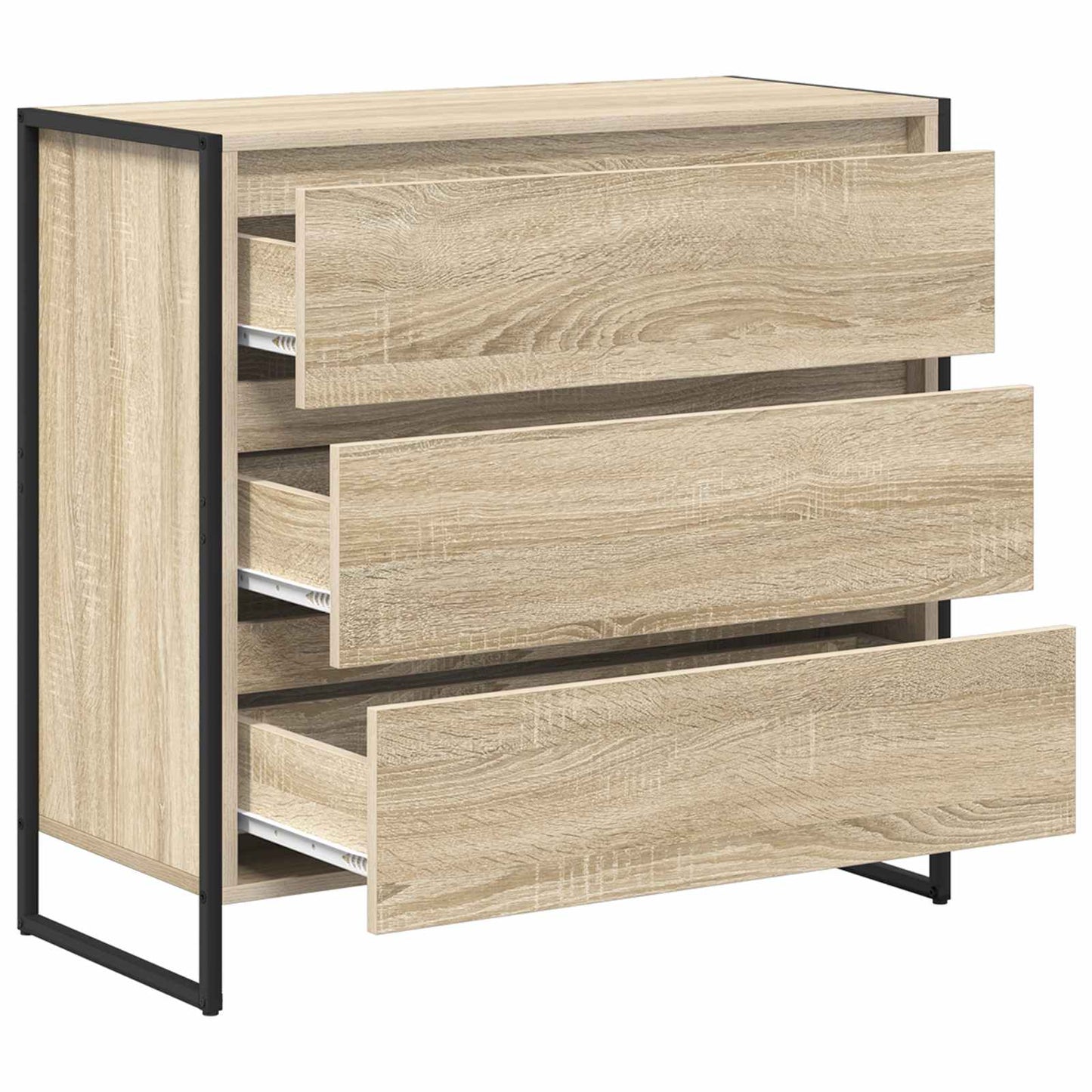 Sideboard mit Schubladen Sonoma 79 x 36 x 75.5 cm Holzwerkstoff
