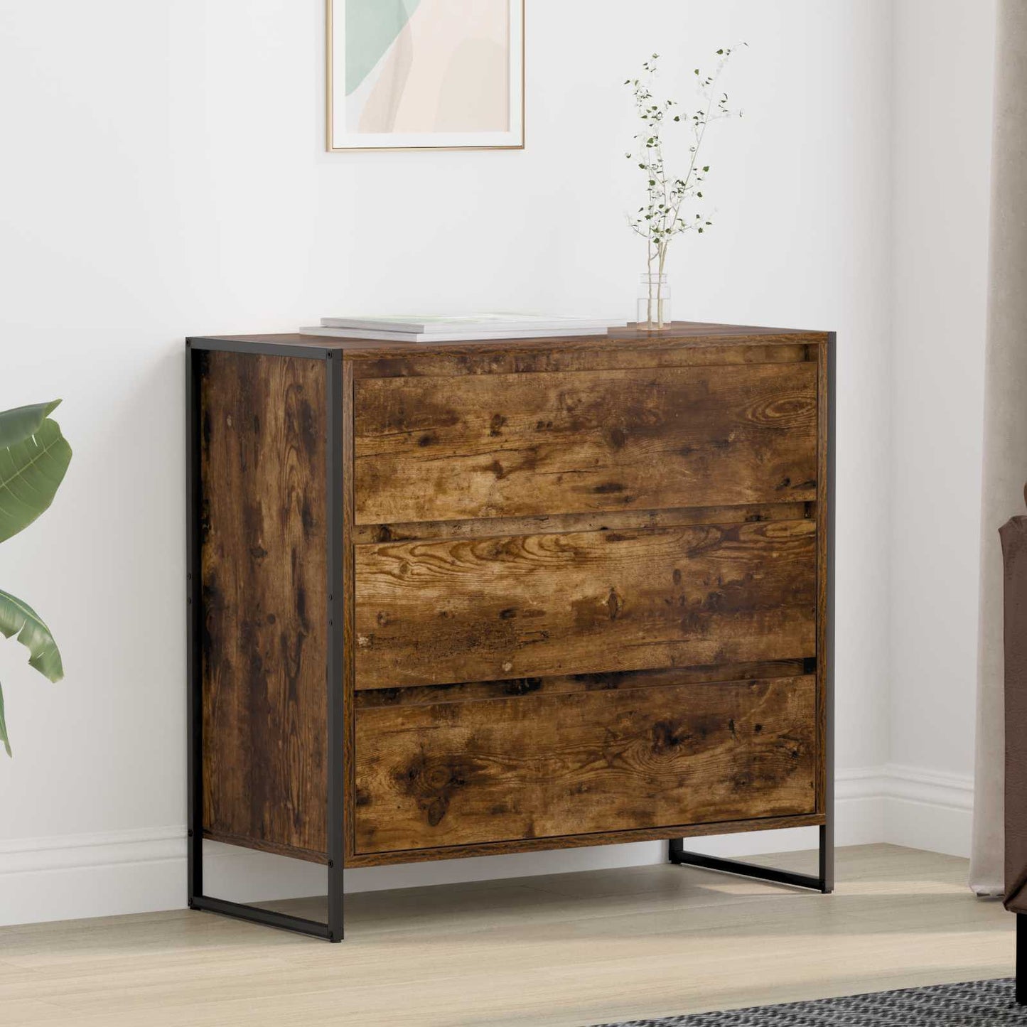 Sideboard Raucharbe 79 x 36 x 75.5 cm Holzwerkstoff