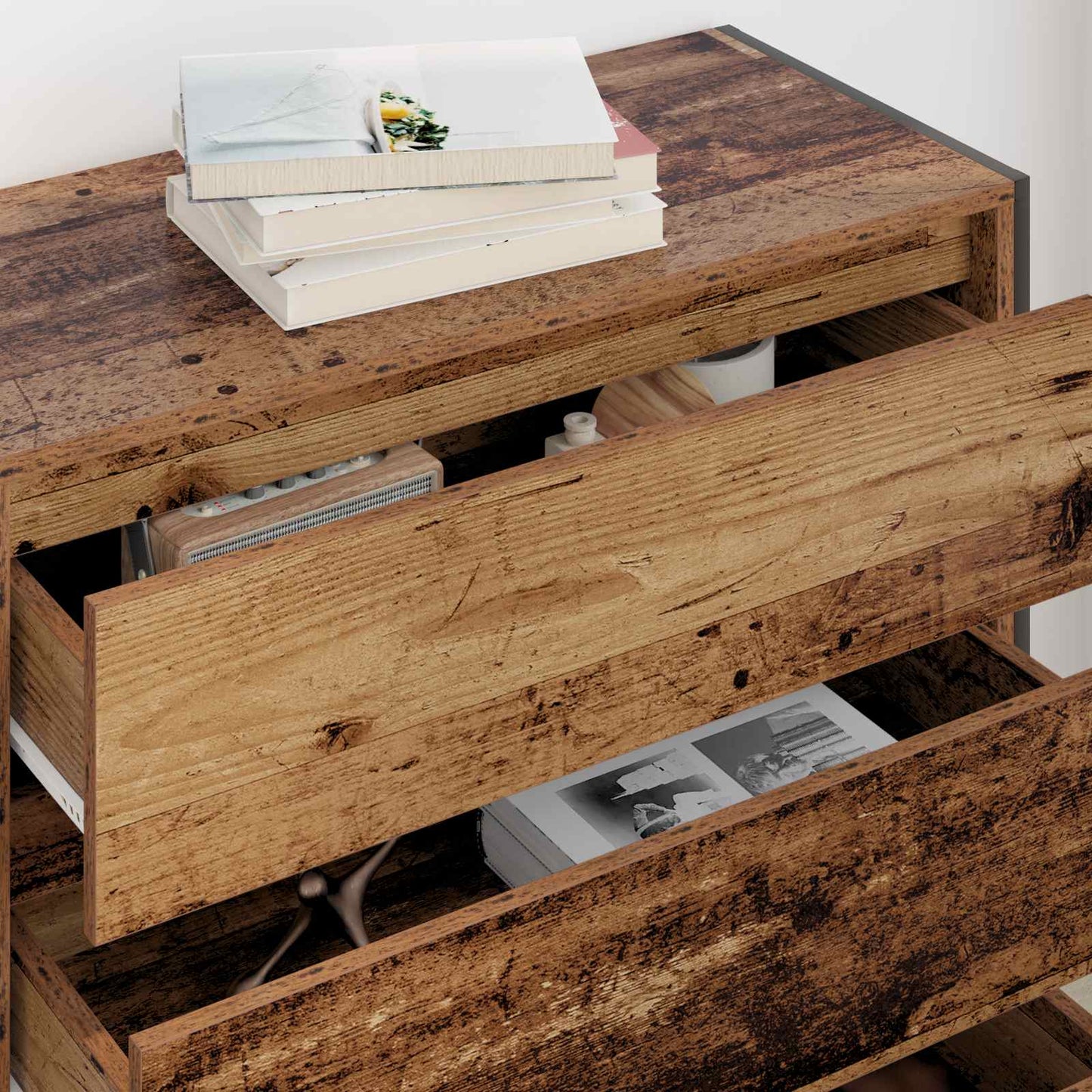 Sideboard Altholz 79 x 36 x 75.5 cm Holzwerkstoff