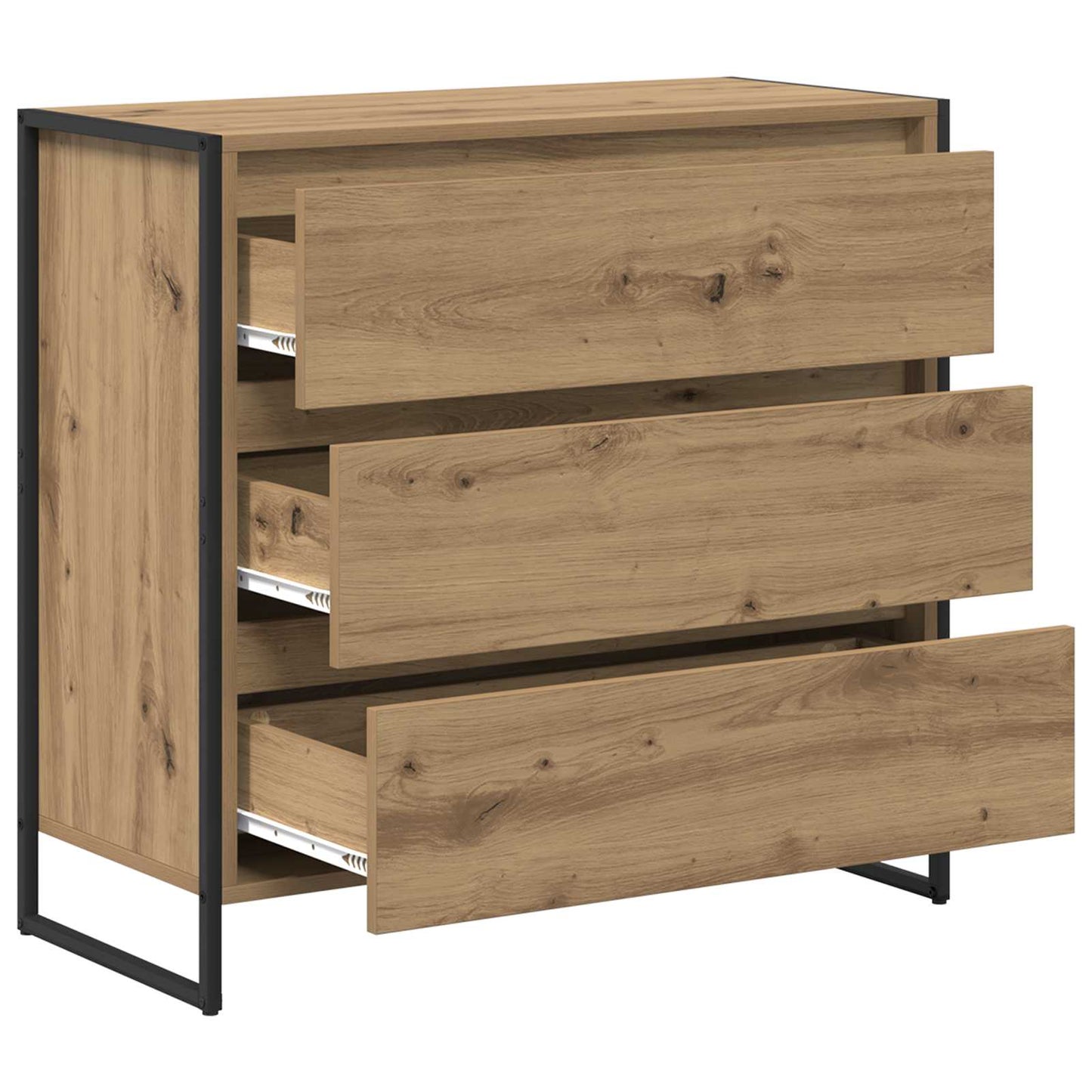 Sideboard Kunsthandwerk Eiche 79 x 36 x 75.5 cm Holzwerkstoff