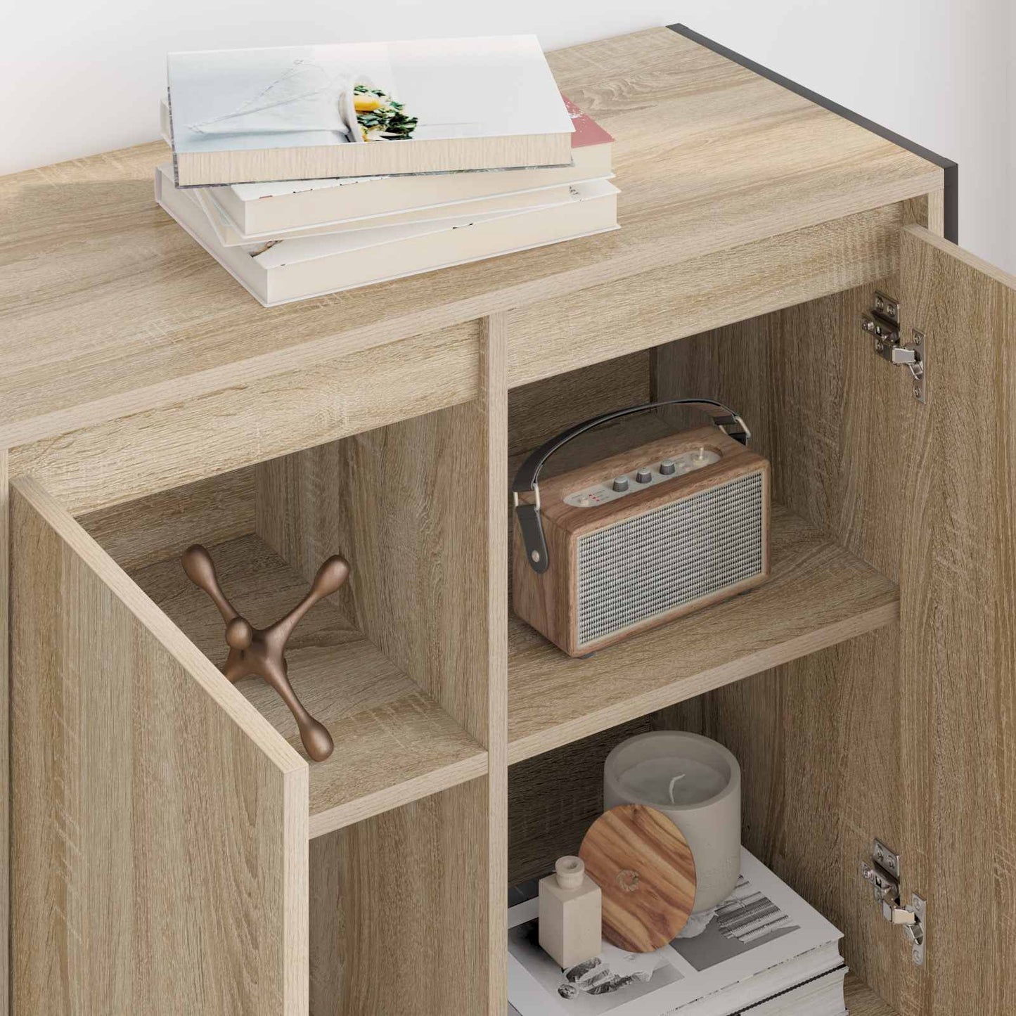 vidaXL Seitenschrank Sonoma 79 x 36 x 75 cm Holzwerkstoff