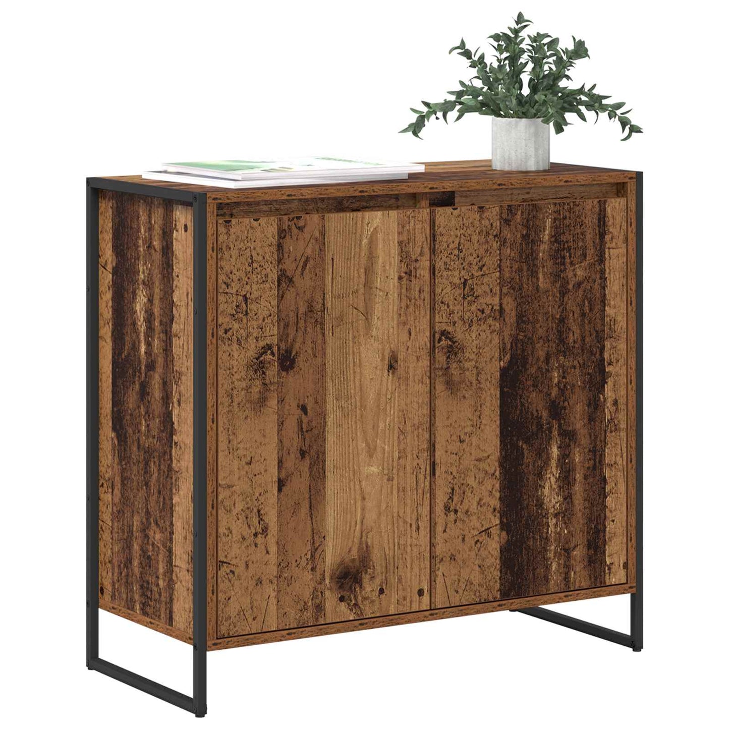 vidaXL Seitenschrank Altholz 79 x 36 x 75 cm Holzwerkstoff