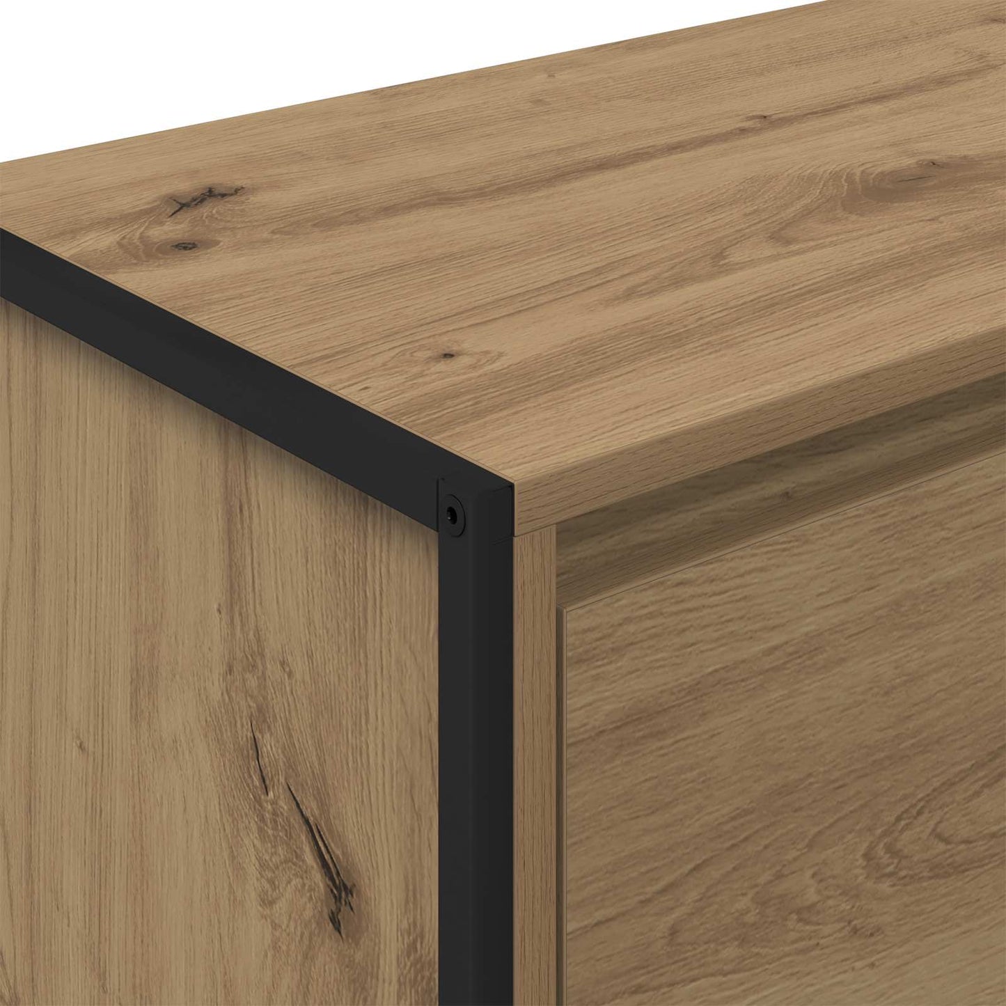vidaXL Seitenschrank Kunsthandwerk Eiche 79 x 36 x 75 cm Holzwerkstoff