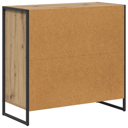 vidaXL Seitenschrank Kunsthandwerk Eiche 79 x 36 x 75 cm Holzwerkstoff