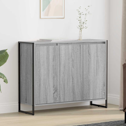 vidaXL Seitenschrank Graues Sonoma 96,5 x 30 x 75 cm Holzwerkstoff