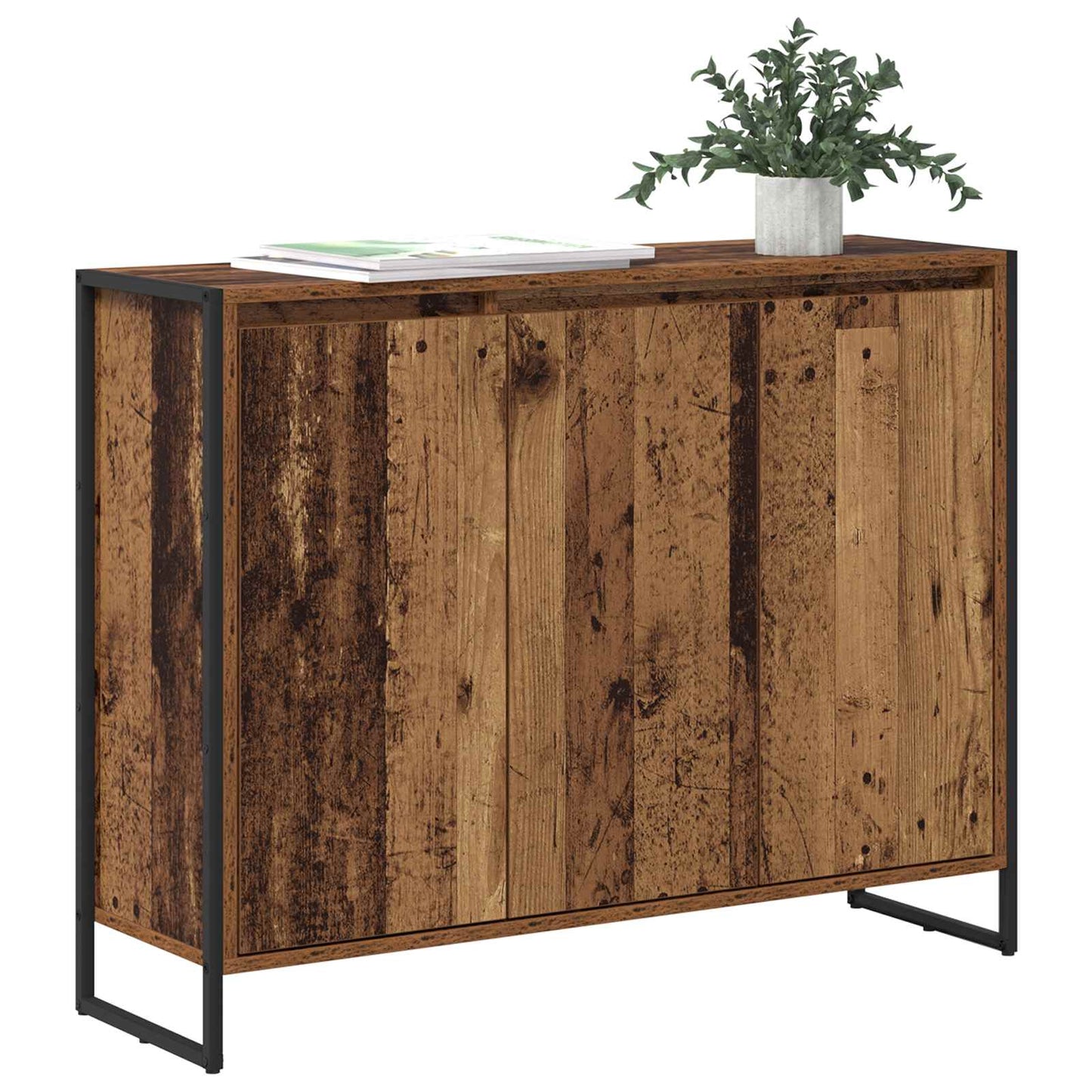 Seitenschrank Altholz 96,5 x 30 x 75 cm Holzwerkstoff