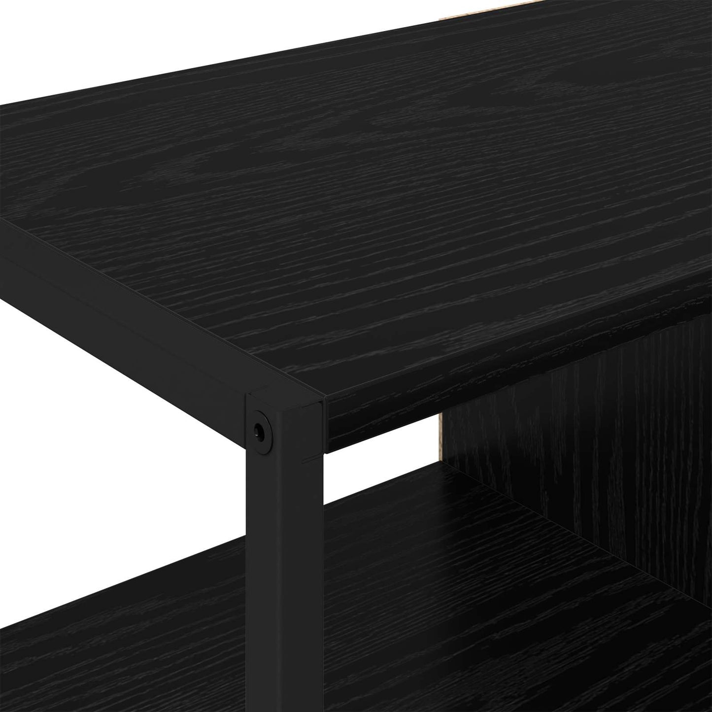 vidaXL Seitenschrank Schwarz Eichen-Optik 96,5 x 30 x 75 cm