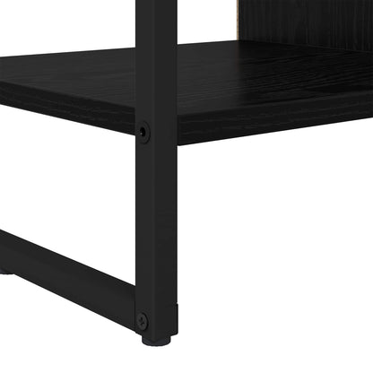 vidaXL Seitenschrank Schwarz Eichen-Optik 96,5 x 30 x 75 cm