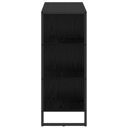 vidaXL Seitenschrank Schwarz Eichen-Optik 96,5 x 30 x 75 cm