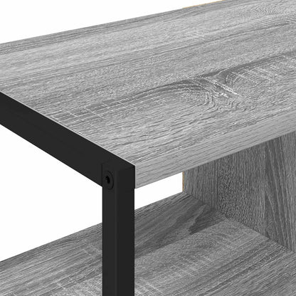 vidaXL Commode de rangement Sonoma Gris 96,5 x 30 x 75 cm Bois d'ingénierie
