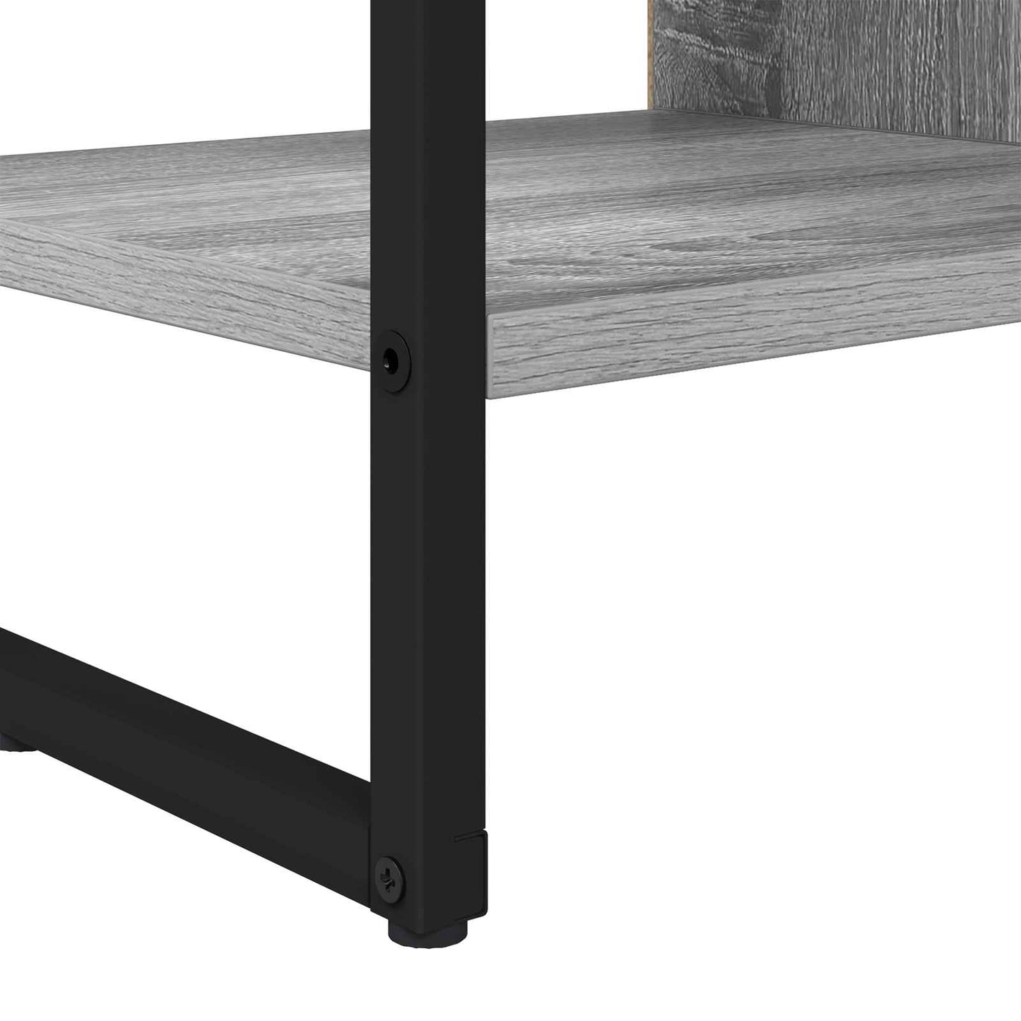 vidaXL Commode de rangement Sonoma Gris 96,5 x 30 x 75 cm Bois d'ingénierie