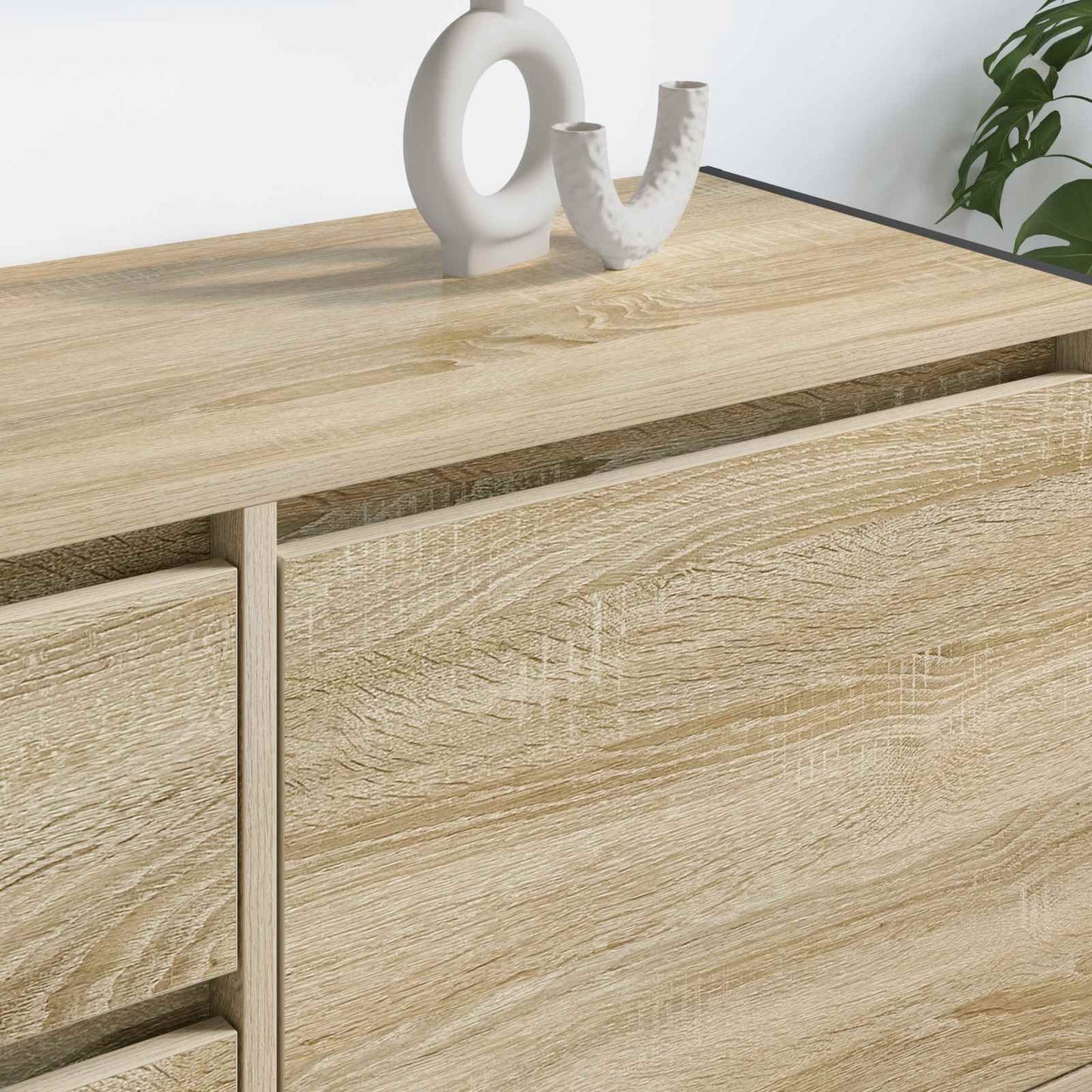 vidaXL TV-Schränk Sonoma 100 x 36 x 49.5 cm Holzwerkstoff