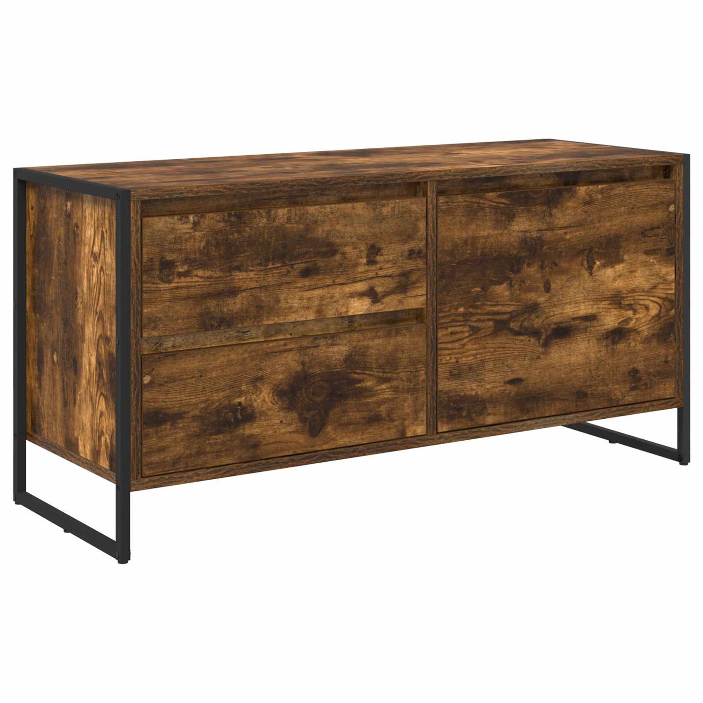 vidaXL TV-Schränk Raucharbe 100 x 36 x 49.5 cm Holzwerkstoff