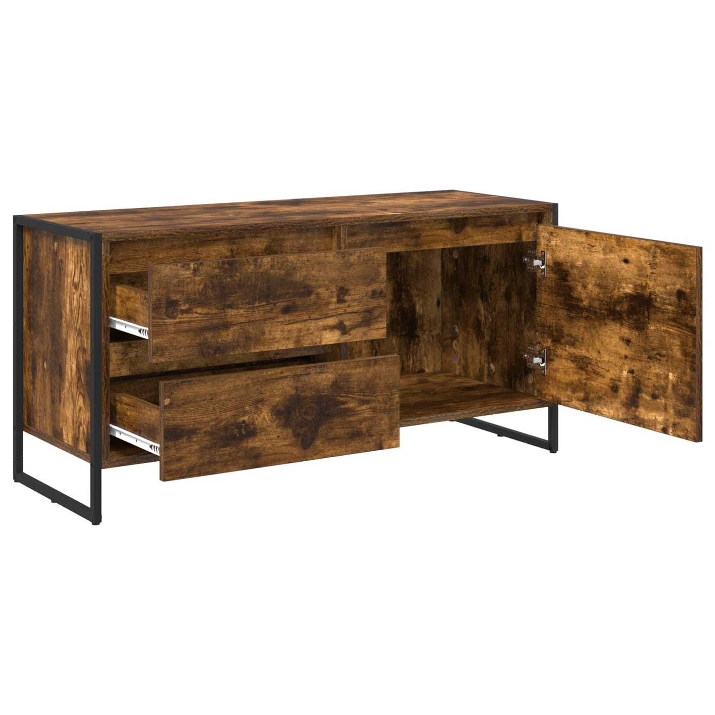 vidaXL TV-Schränk Raucharbe 100 x 36 x 49.5 cm Holzwerkstoff