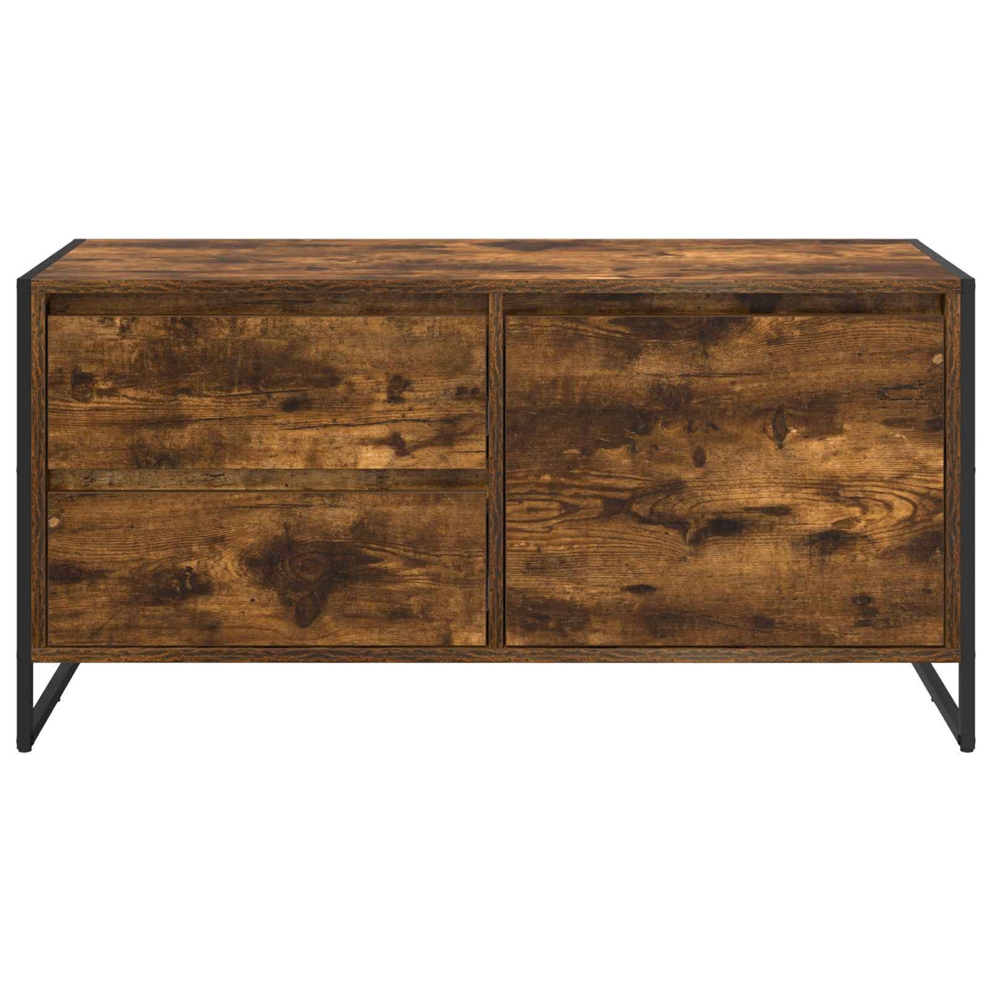 vidaXL TV-Schränk Raucharbe 100 x 36 x 49.5 cm Holzwerkstoff