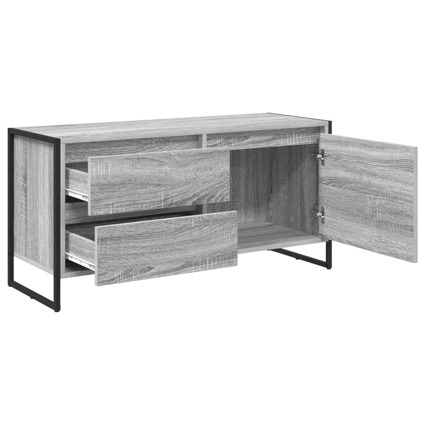 vidaXL TV-Schränk Graues Sonoma 100 x 36 x 49.5 cm Holzwerkstoff