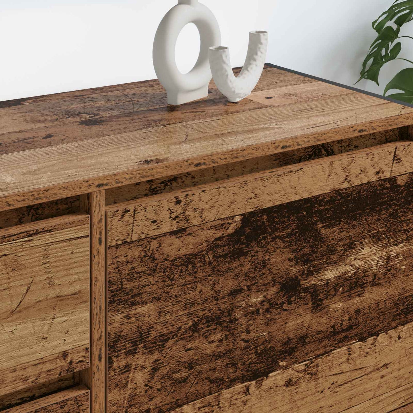 vidaXL TV-Schränk Altholz 100 x 36 x 49.5 cm Holzwerkstoff