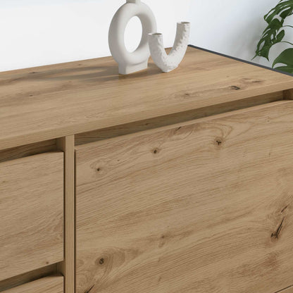 vidaXL TV-Schränk Kunsthandwerk Eiche 100 x 36 x 49.5 cm Holzwerkstoff