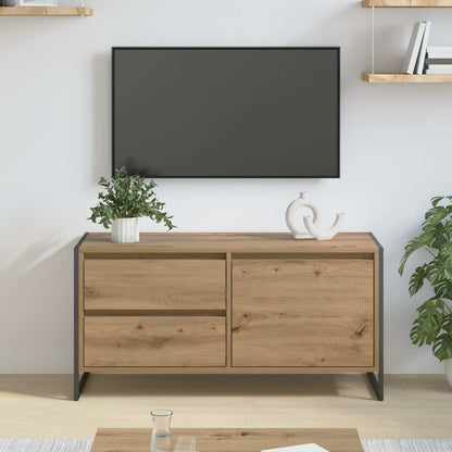 vidaXL TV-Schränk Kunsthandwerk Eiche 100 x 36 x 49.5 cm Holzwerkstoff