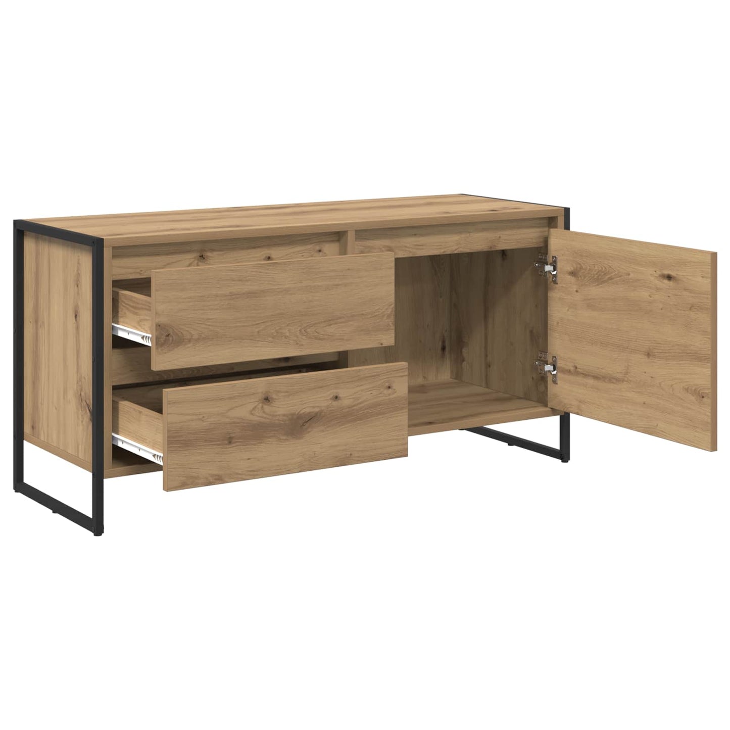 vidaXL TV-Schränk Kunsthandwerk Eiche 100 x 36 x 49.5 cm Holzwerkstoff