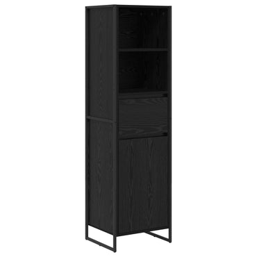 vidaXL Bücherregal Schwarz Eichen-Optik 43 x 36 x 150,5 cm