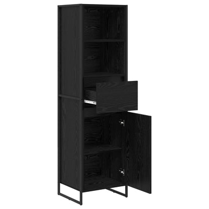 vidaXL Bücherregal Schwarz Eichen-Optik 43 x 36 x 150,5 cm