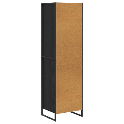 vidaXL Bücherregal Schwarz Eichen-Optik 43 x 36 x 150,5 cm