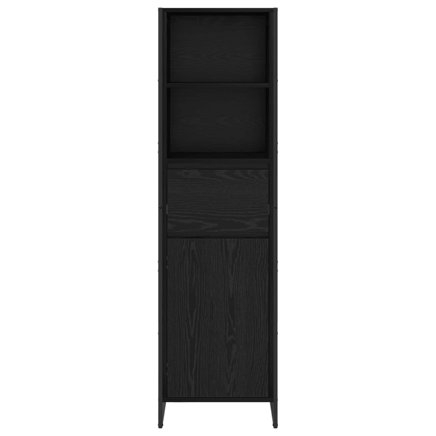vidaXL Bücherregal Schwarz Eichen-Optik 43 x 36 x 150,5 cm