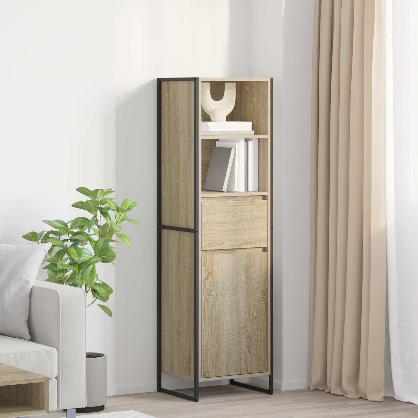 vidaXL Bücherregal Sonoma 43 x 36 x 150,5 cm Holzwerkstoff