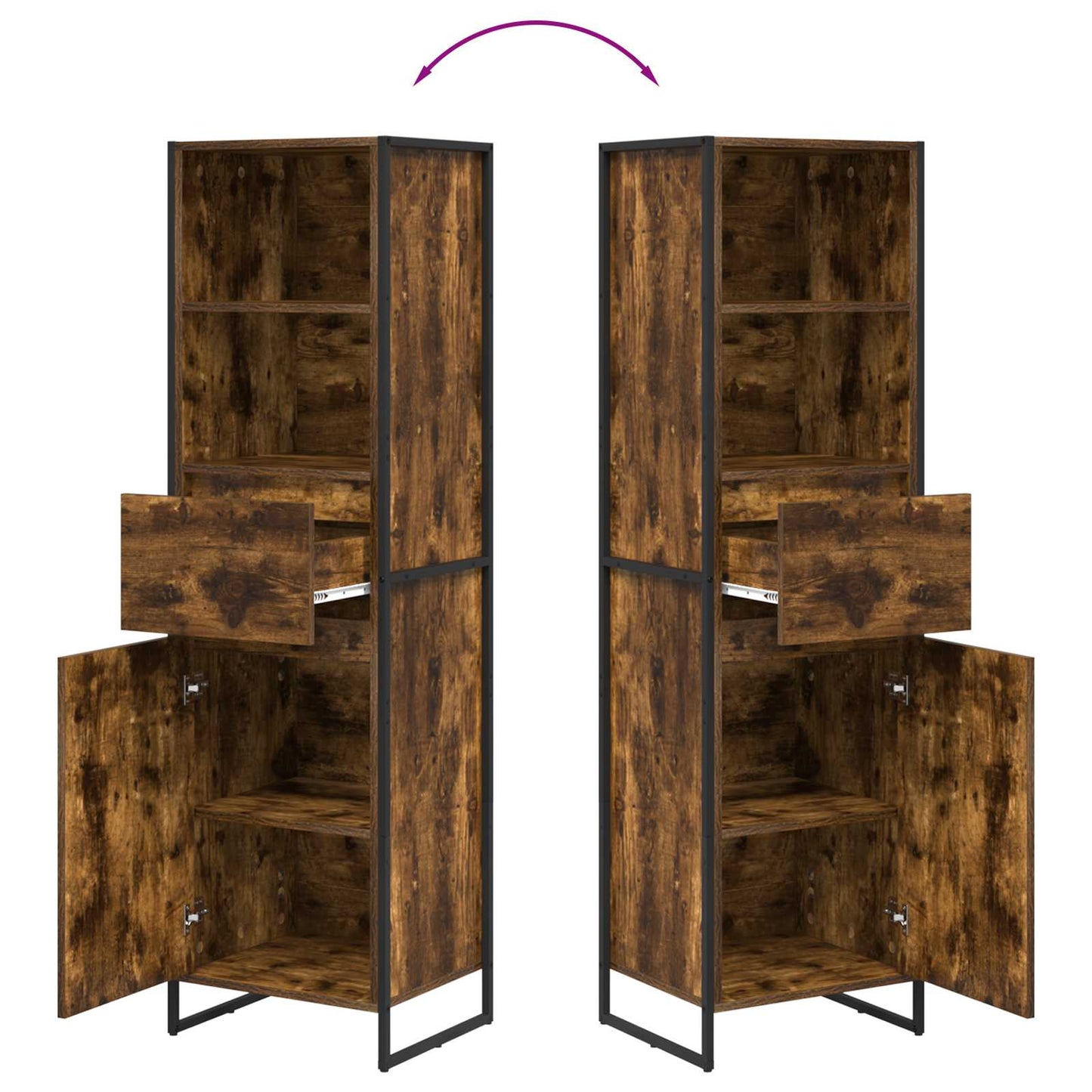 Bücherregal Raucharbe 43 x 36 x 150,5 cm Holzwerkstoff