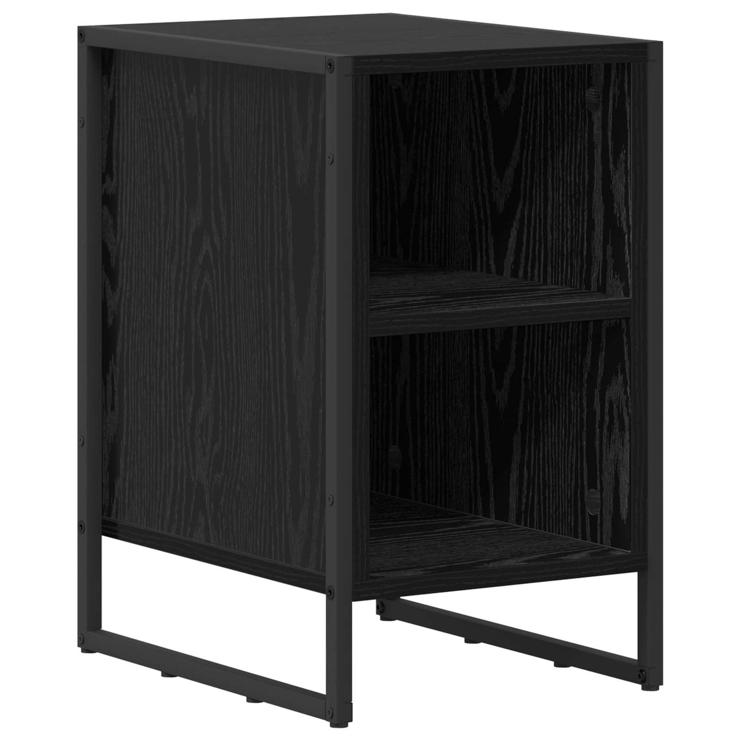 vidaXL Nachttisch Schwarz Eichen-Optik 39,5 x 30 x 50 cm Holzwerkstoff