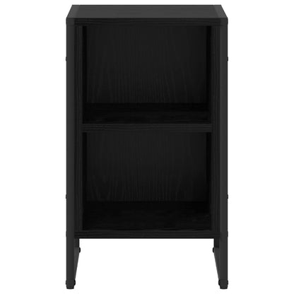 vidaXL Nachttisch Schwarz Eichen-Optik 39,5 x 30 x 50 cm Holzwerkstoff