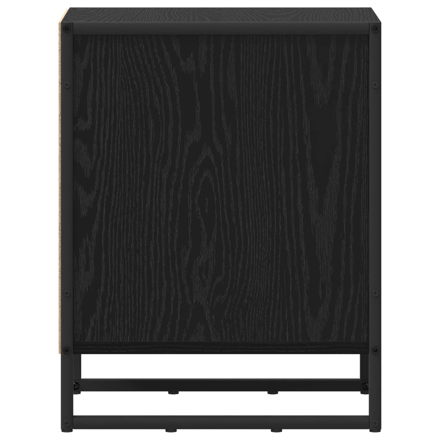 vidaXL Nachttisch Schwarz Eichen-Optik 39,5 x 30 x 50 cm Holzwerkstoff