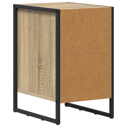 vidaXL Nachttisch Sonoma 39,5 x 30 x 50 cm Holzwerkstoff