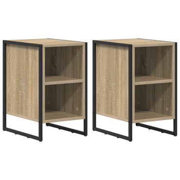vidaXL Nachttisch 2 pcs Sonoma 39,5 x 30 x 50 cm Holzwerkstoff