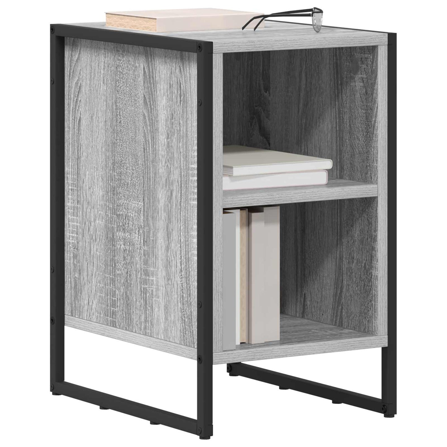vidaXL Nachttisch Graues Sonoma 39,5 x 30 x 50 cm Holzwerkstoff