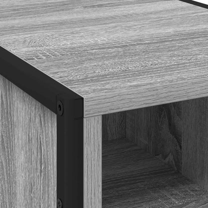 vidaXL Nachttisch 2 pcs Graues Sonoma 39,5 x 30 x 50 cm Holzwerkstoff