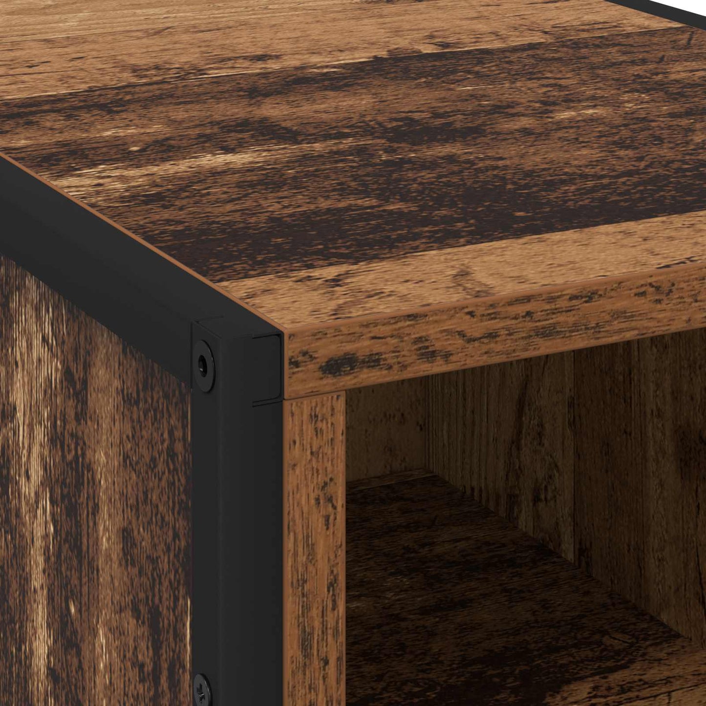vidaXL Nachttisch Altholz 39,5 x 30 x 50 cm Holzwerkstoff